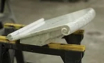 Marble book holder added to the existing historic pulpit