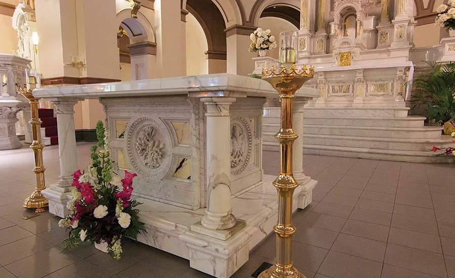 Mario & Son original St. Aloysius altar fabricators over 20 years ago