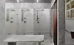 Bianco Carrara marble in Turkish bath