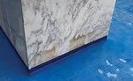 Calacatta base that was destroyed with stains