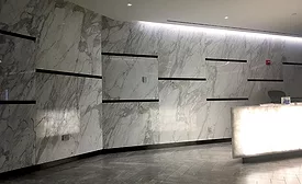 Ten-foot-tall gauged porcelain tile panels