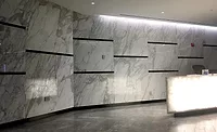 Ten-foot-tall gauged porcelain tile panels Ten-foot-tall gauged porcelain tile panels