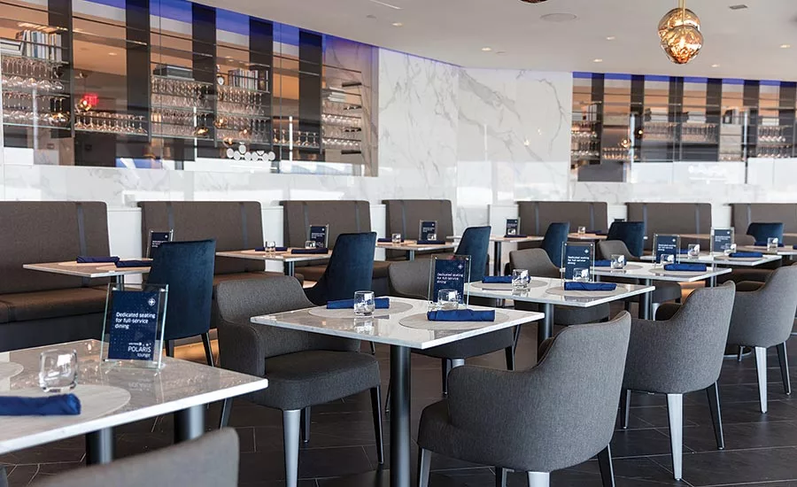 United Polaris Lounge at the Newark Liberty International Airport