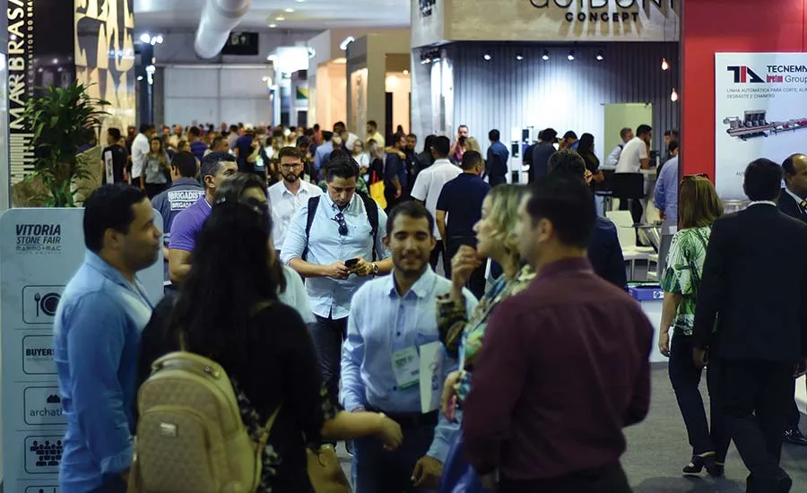 The stone exhibition included 300 exhibitors