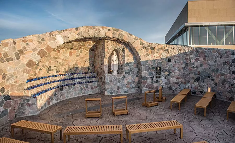 The Marian Grotto at University of Mary