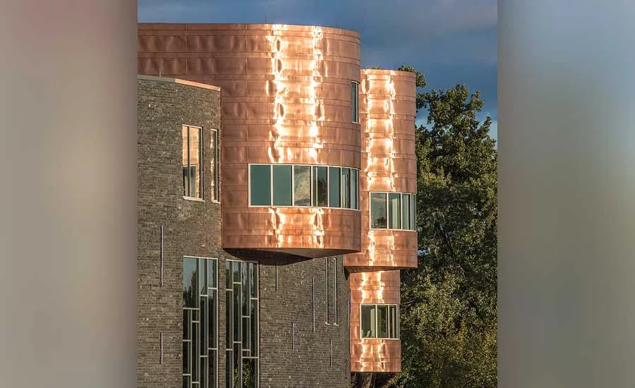 A Wave-like copper projection and canopy