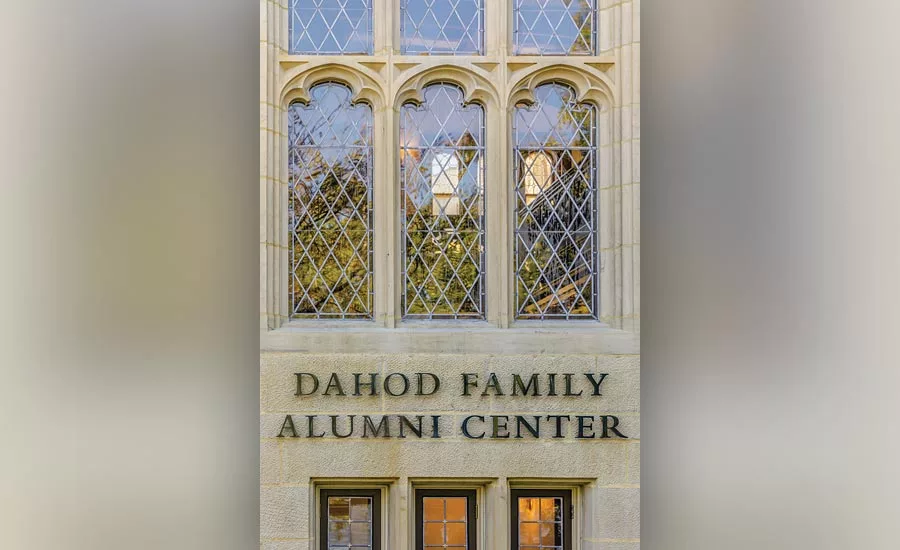 15,371-square-foot structure clad in sandstone