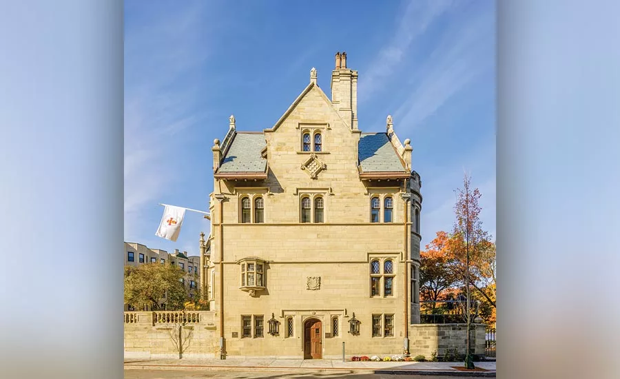 9,500 square feet of sandstone