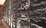 40 linear feet of granite blocks