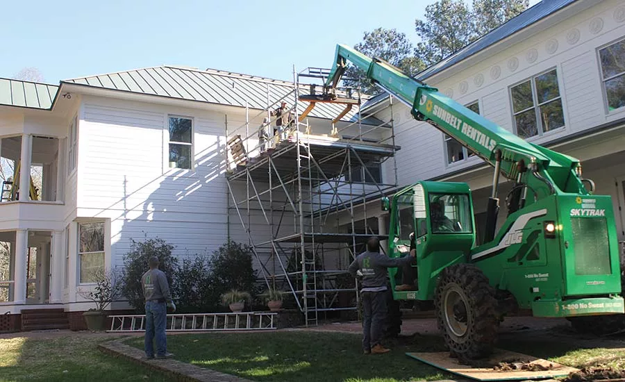giant slab wall cladding installation