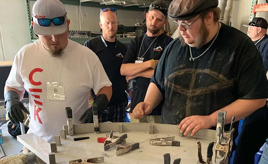 thermobending on various pieces of quartz