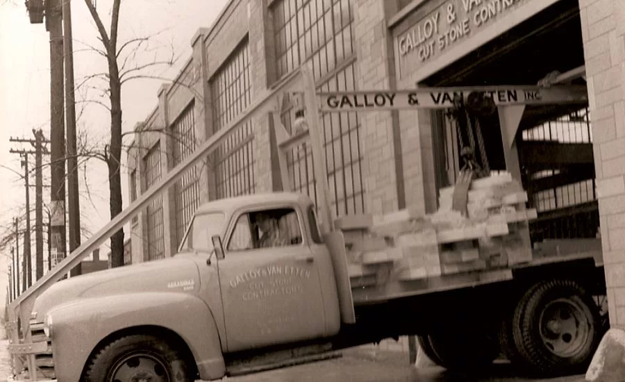 Until 1957, Galloy & Van Etten solely cut Indiana limestone