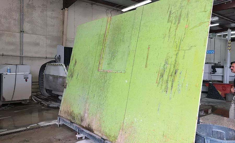 All slabs are photographed