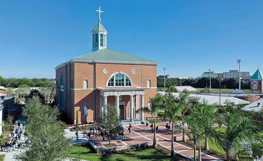 Rebuilding a house of worship with natural stone