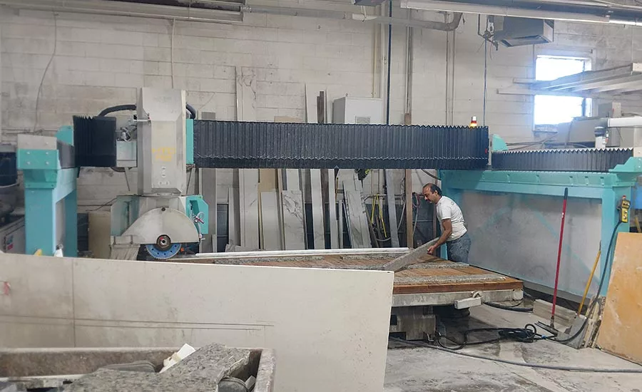 5-axis bridge saw from Marmo Meccanica