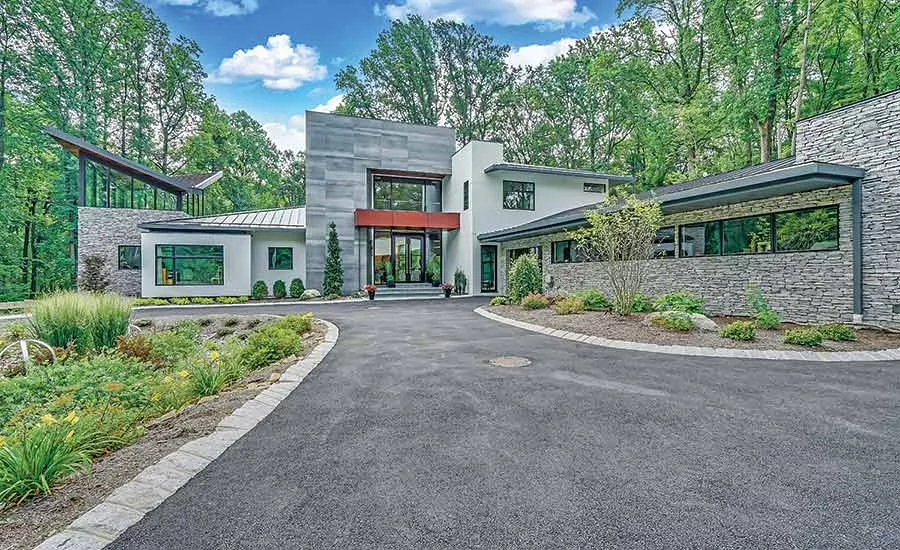 Natural stone, porcelain, and wood design in Bernardsville, NJ