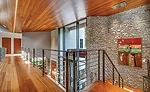 wood-clad ceiling