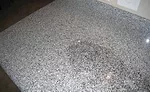 Water testing for porosity of the stone