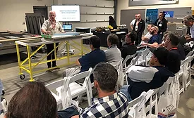 crowd of fabricators at Intermac’s Fall Open House crowd of fabricators at Intermac’s Fall Open House