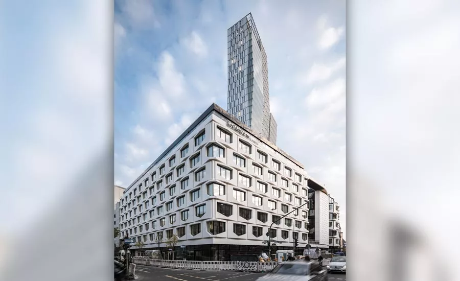 The facade of Flare of Frankurt in Germany