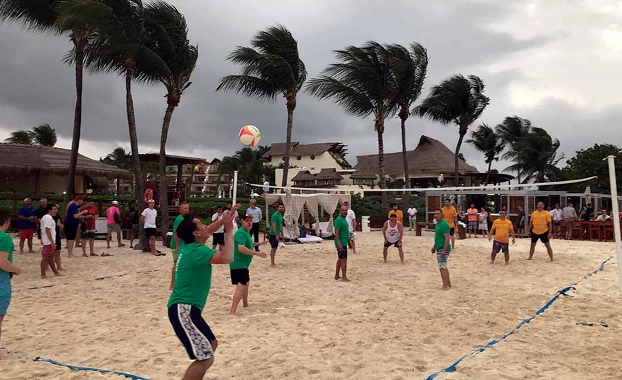 beach volleyball tournament sponsored by GranQuartz