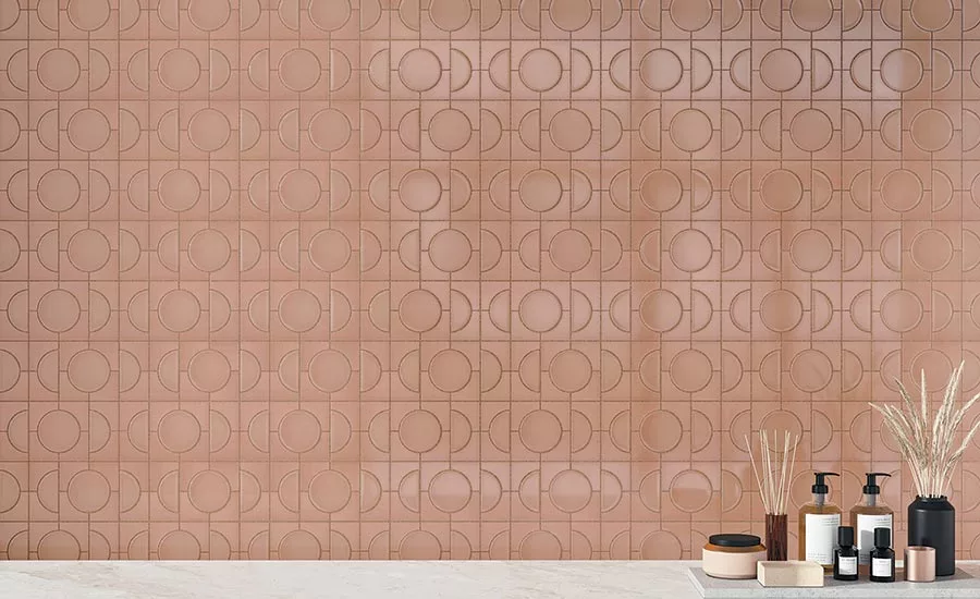 Rose Gold and geometric shapes