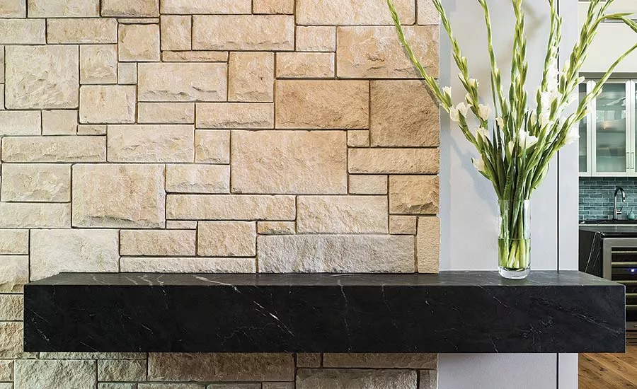 exterior limestone walls