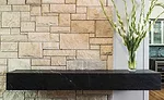 exterior limestone walls