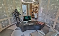 A Star Wars-themed home office is realized with Neolith...