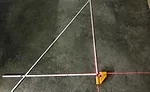 using a laser to install square tile