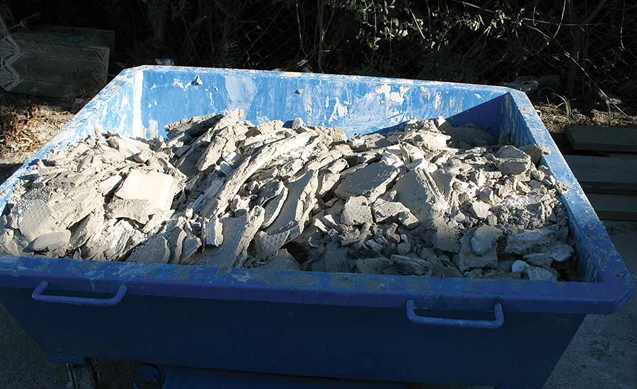 dried filter cakes from a filter press based system