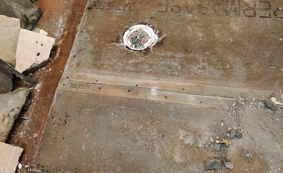 failed shower installation