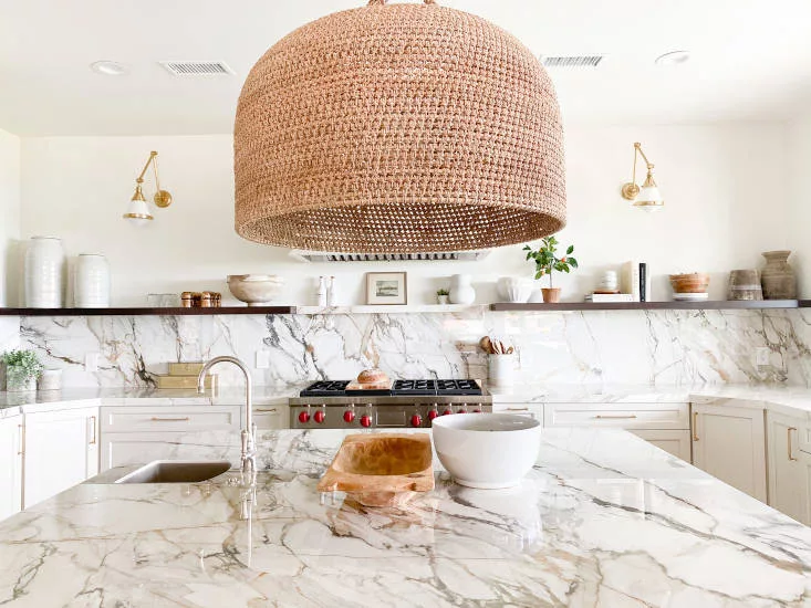 sintered stone countertops and backsplash