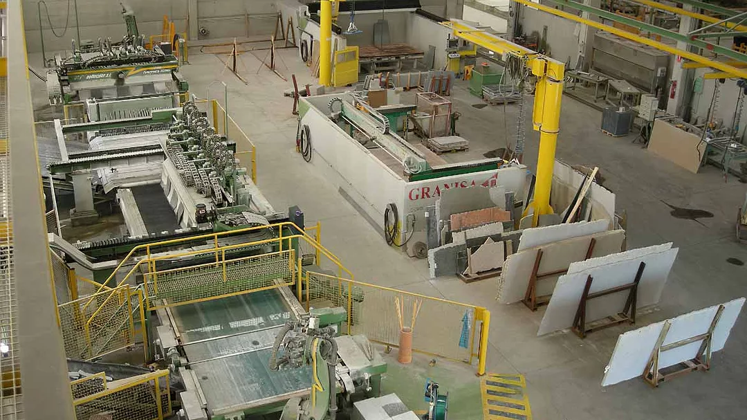 SW 1221 Spanish Stone Producer, Granisa, state-of-the-art production facility.