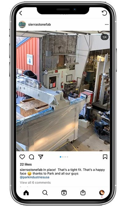 SW What's New in the Shop, Sierra Stone Fabrication Instagram