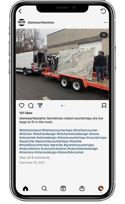 SW What's New in the Shop, Stone Surfaces, Inc. Instagram