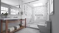 tile shower