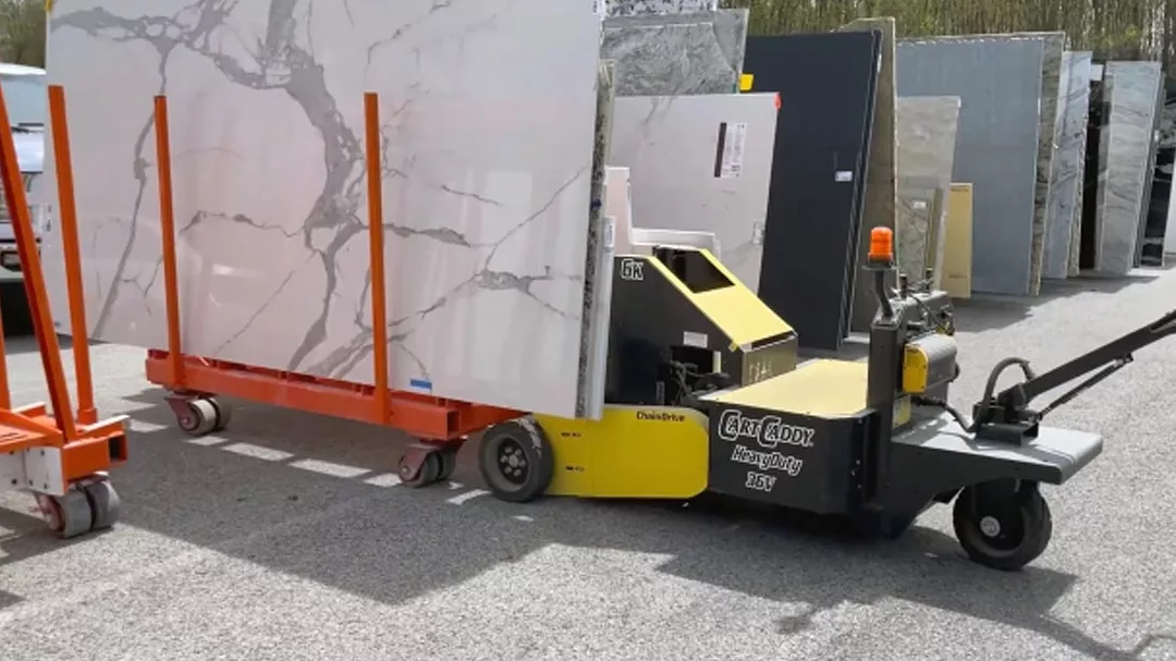 Slab Caddy carrying multiple slabs