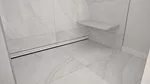 custom curbless shower installation