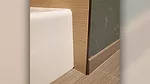 tile extending to the floor