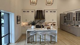 a marble countertop