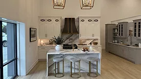 a marble countertop