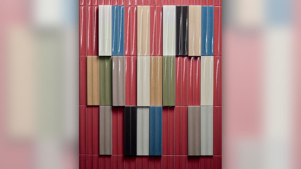Miniature Rima ceramic tiles from Marca Corona