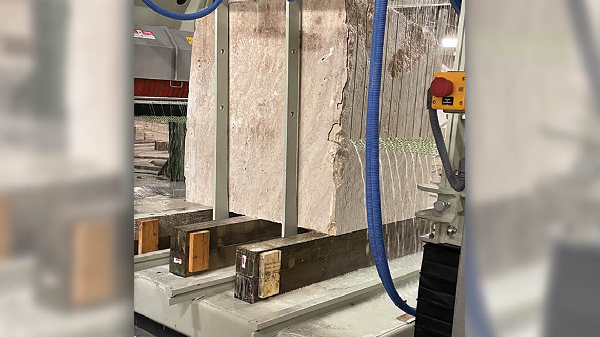 travertine slabs
