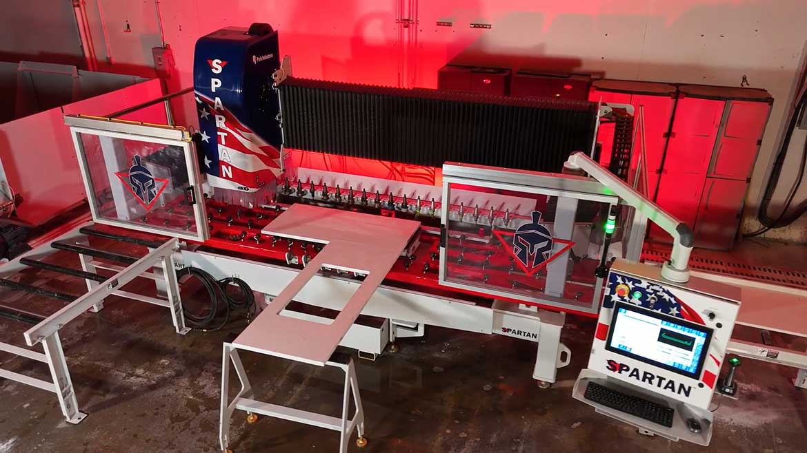 This is the Park Industries SPARTAN Sink & Seam CNC Router