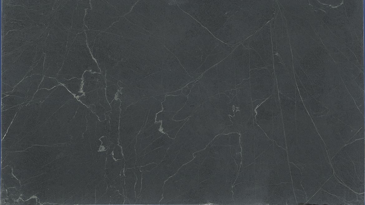  a slab of Stormy Black Soapstone material