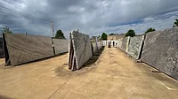 stone slabs displayed outdoors