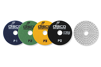 The new 3+1 polishing system pads from Disco 