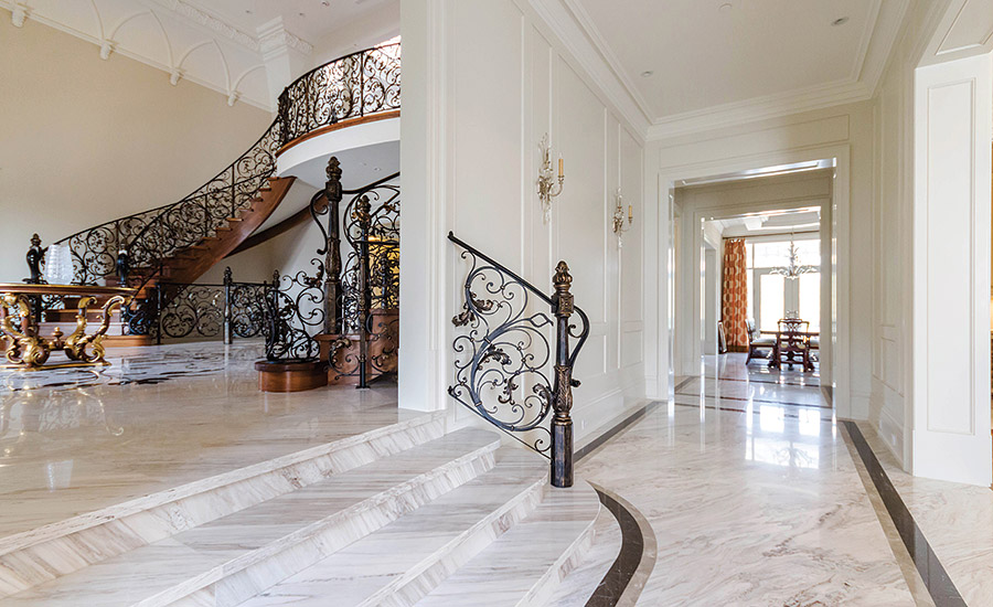 A Downtown Toronto High End Residence Uses A Wide Range Of Marble