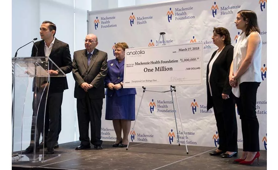 Anatolia Pledges $1m to Hospital